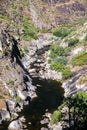 Arouca Geopark, wooden walkway on the bank of Paiva River, in the hydrographic basin of the Douro River